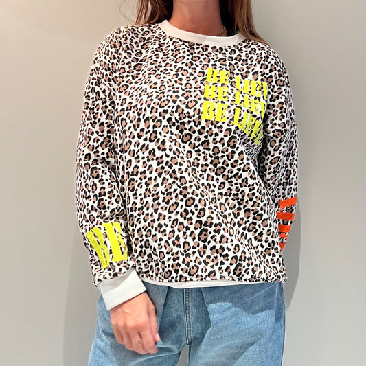 SWEAT LEOPARD "believe"